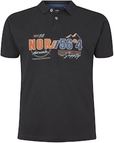 North 56°4 Polo Shirt With Embrodery Black